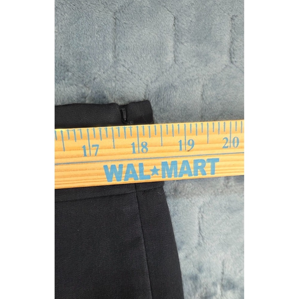 Talbots Pant Women's Size 14 Black Pockets Flat Front Chatham Ankle Side Zipper - Picture 5 of 8